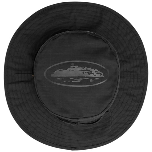 Corteiz Alcatraz Bucket Hat Triple Black