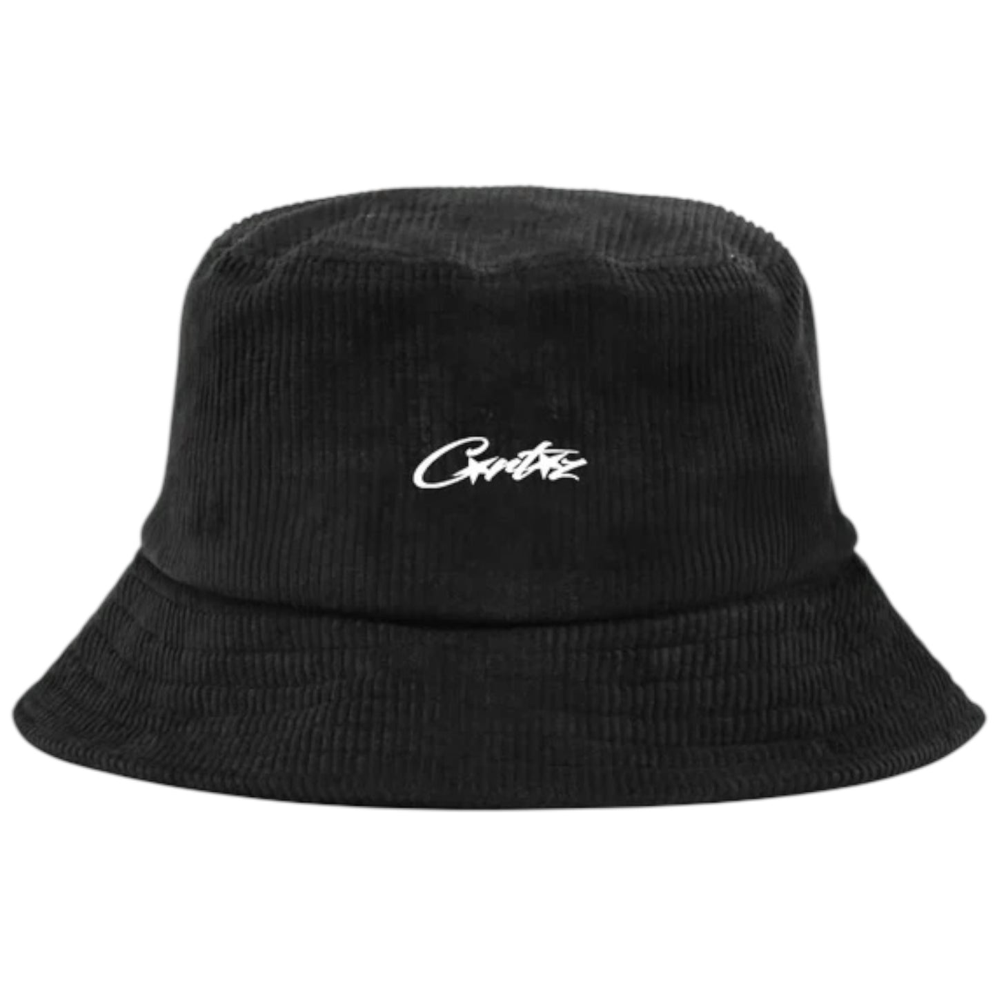 Corteiz Allstarz Velour Bucket Hat Black/White