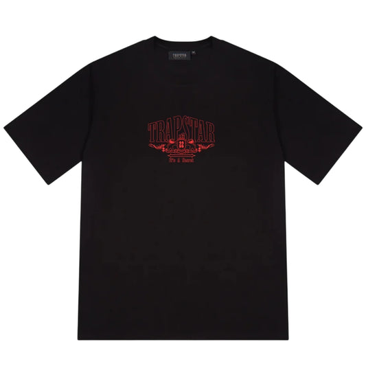 Trapstar T-Shirt "Fine Dining 2.0" Black/Red