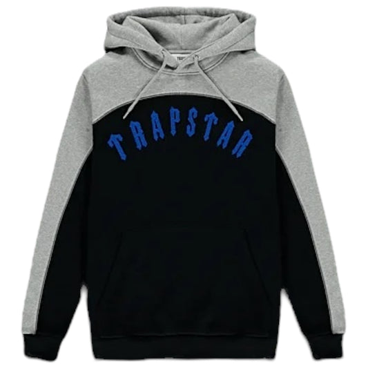 Trapstar Irongate Arch Chenille Hoodie Grey/Blue/Black