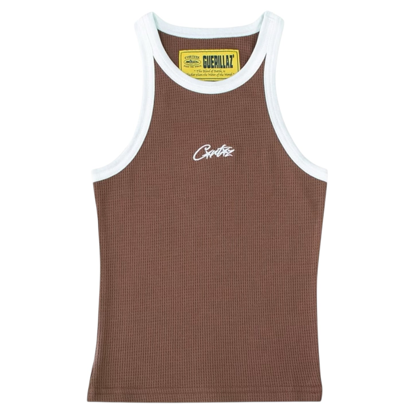 Corteiz Womens Allstarz Contrast Tank Top Brown