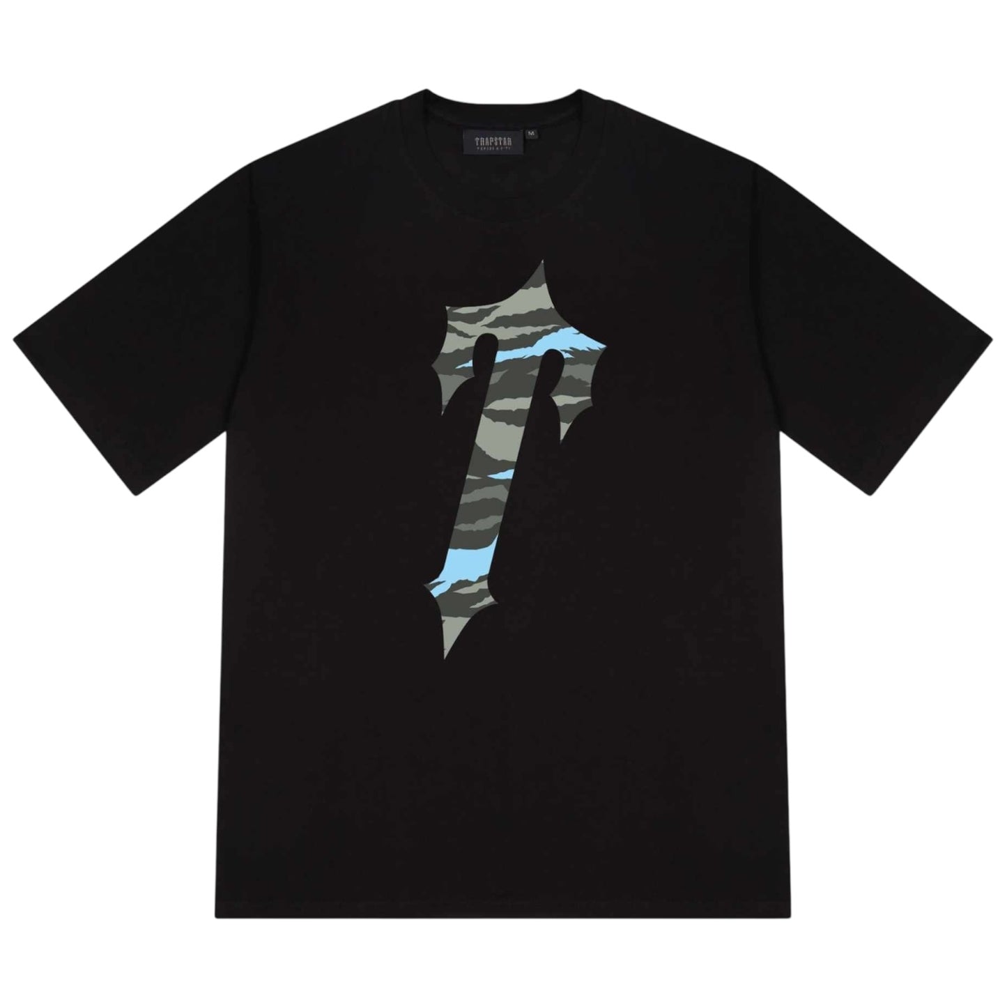 Trapstar Decoded All Terrain T-Shirt Black/Camo Blue