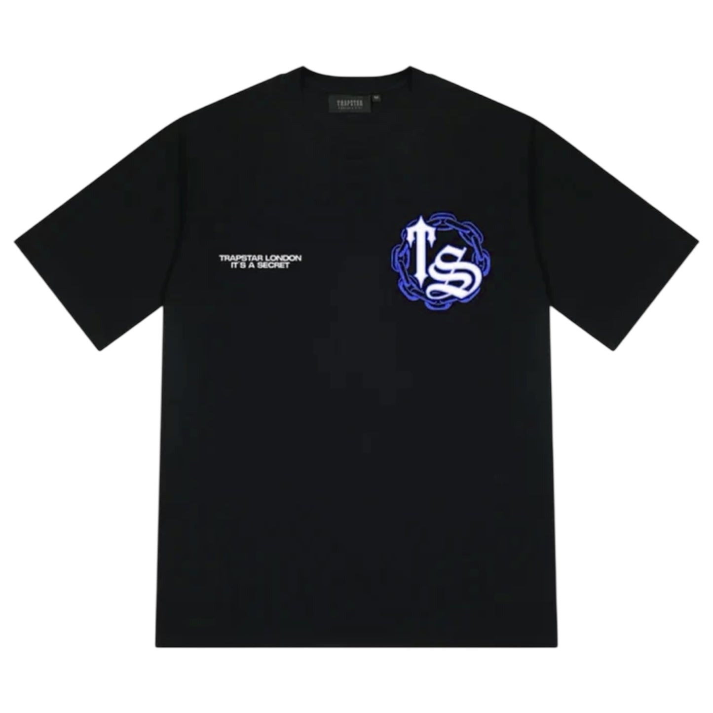 Trapstar Chain Script T-Shirt Black/Blue