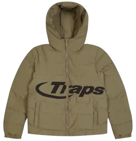 Trapstar Hyperdrive Hooded Puffer Olive Green